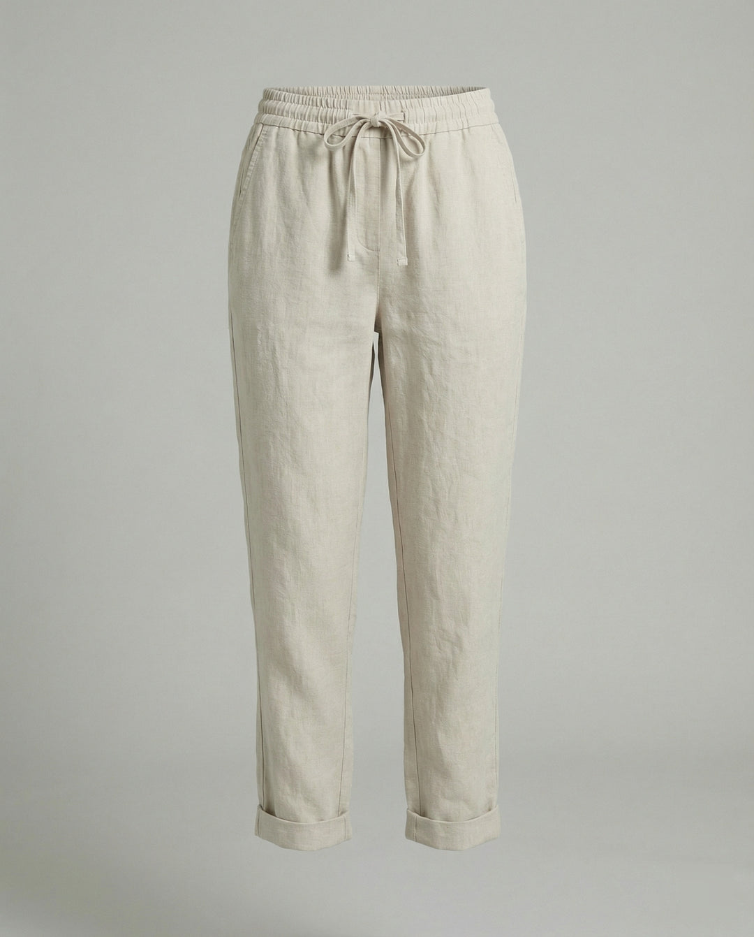 Polina | Women's trousers with elasticated waistband and drawstring | Relaxed fit