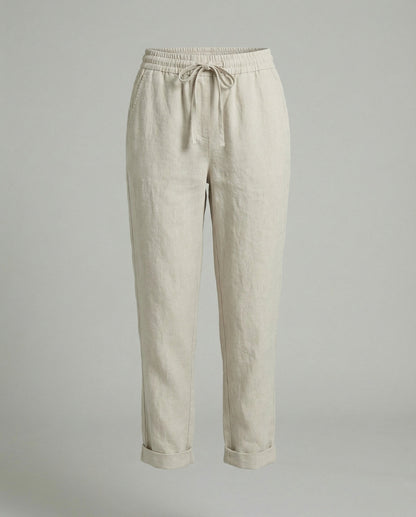 Polina | Women's trousers with elasticated waistband and drawstring | Relaxed fit
