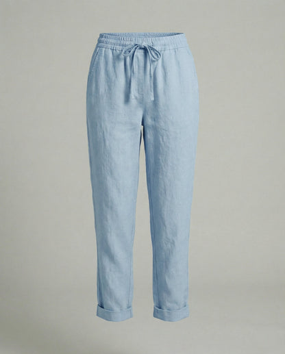 Polina | Women's trousers with elasticated waistband and drawstring | Relaxed fit