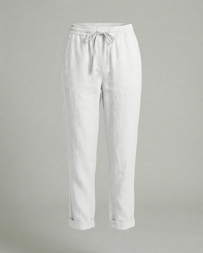 Polina | Women's trousers with elasticated waistband and drawstring | Relaxed fit