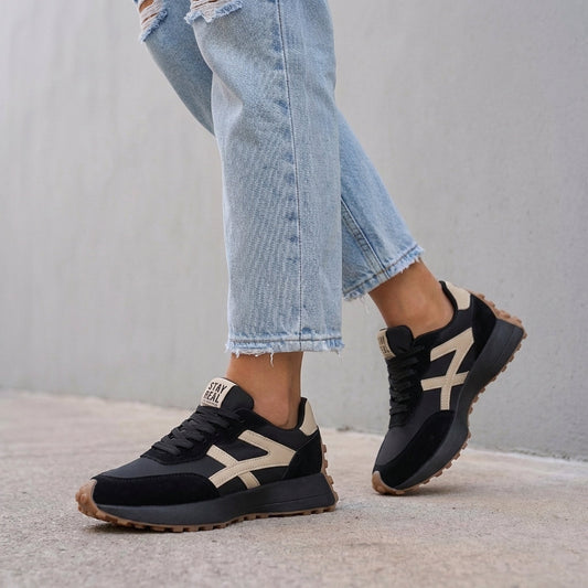Hanna | Damen orthopädische Sneaker mit Schnürung und Plateausohle