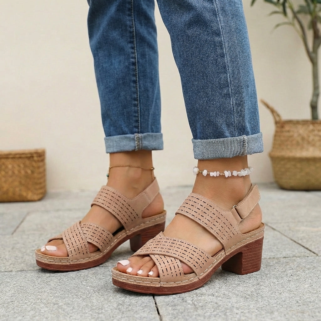 Ariane | Orthopedic Women's Platform Sandals with Comfort Sole