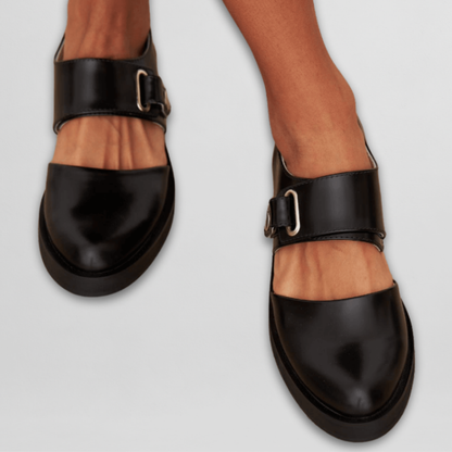 Velora | Damen Mary Jane Schuhe mit Schnalle und Riemen