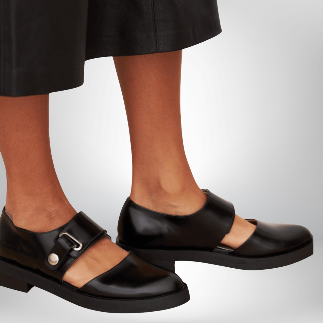 Velora | Damen Mary Jane Schuhe mit Schnalle und Riemen