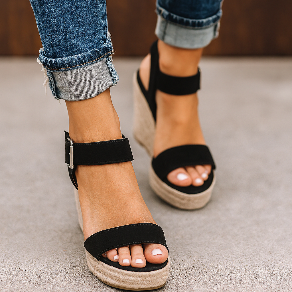 Cordula | Open-toed women's wedge sandals