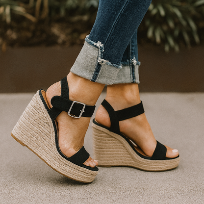 Cordula | Open-toed women's wedge sandals