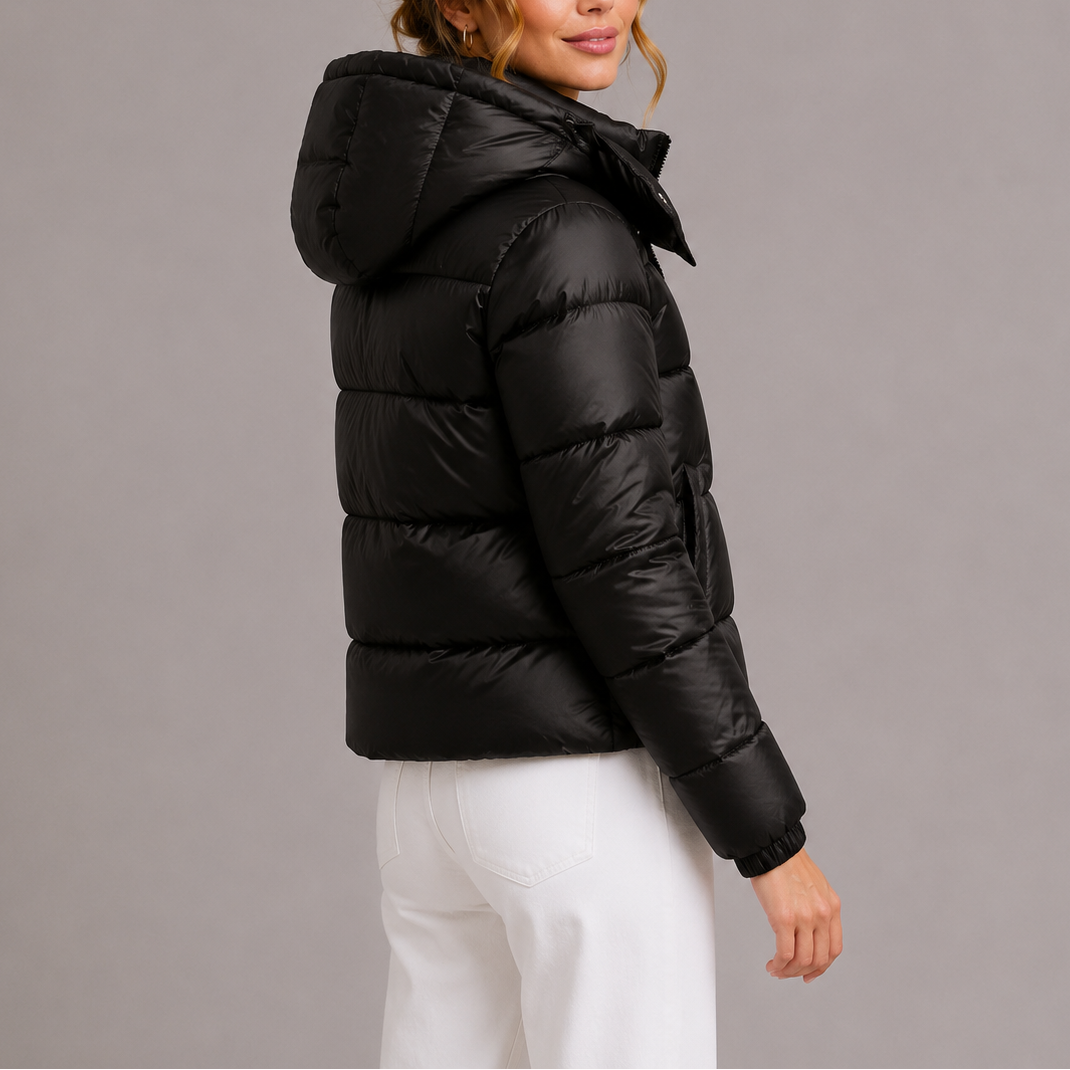 Anna | Damen leichte Steppjacke mit Kapuze für den Winter