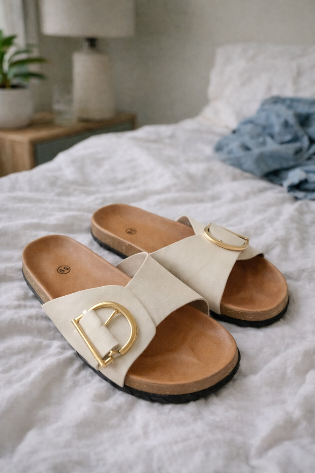 Liesel | Women's Sandals with Wide Strap and Buckle