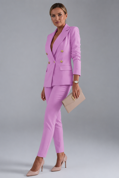 Romy | Women's Pantsuit with Double-Breasted Blazer and Pants