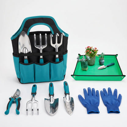 Botanico | Gartenwerkzeug-Set mit Tragetasche und Handschuhen