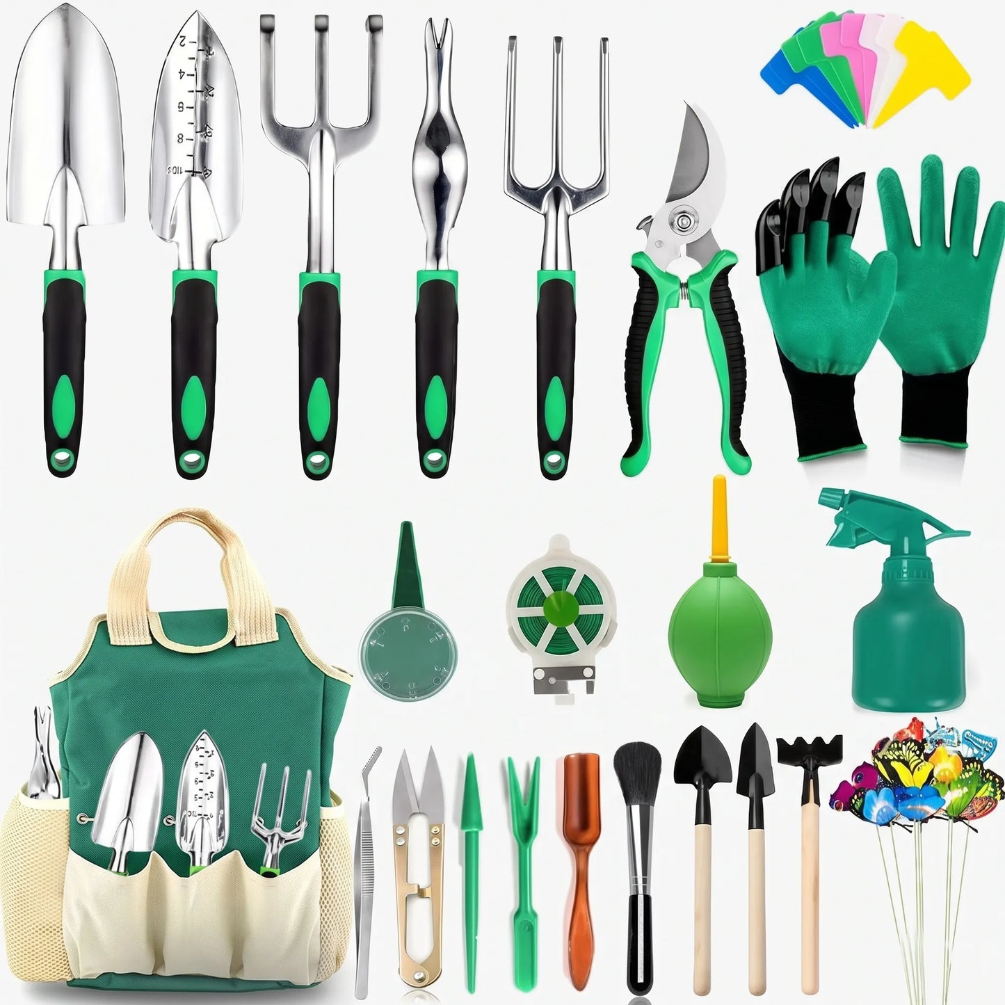 VitaGarden | Gartenwerkzeug-Set mit Tragetasche und Zubehör