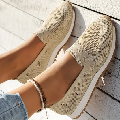 Silvia | Damen Orthopädische Slipper mit Strickmuster