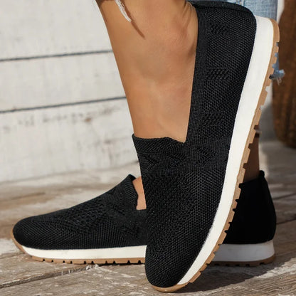 Silvia | Damen Orthopädische Slipper mit Strickmuster