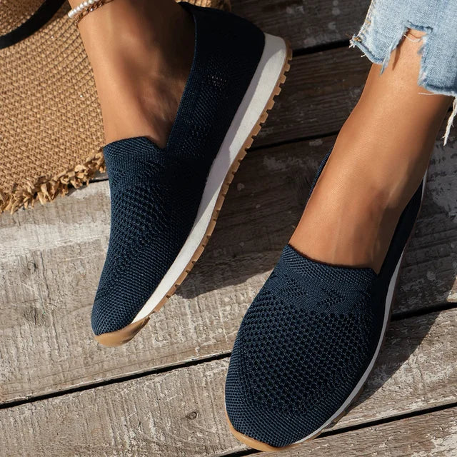 Silvia | Damen Orthopädische Slipper mit Strickmuster