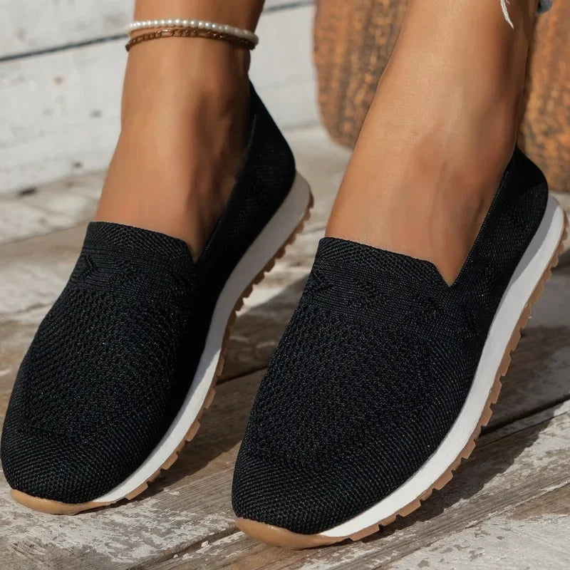 Silvia | Damen Orthopädische Slipper mit Strickmuster