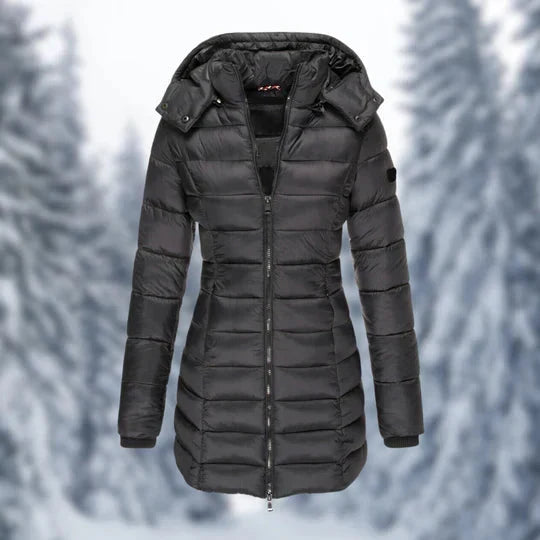 Sina | Puffer Winterjacke mit Kapuze für Damen