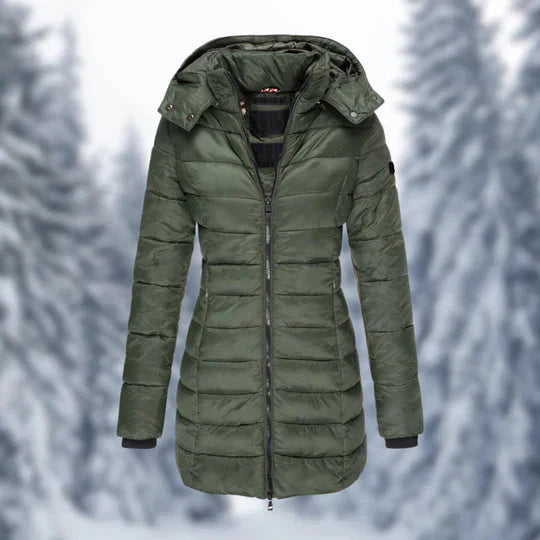 Sina | Puffer Winterjacke mit Kapuze für Damen