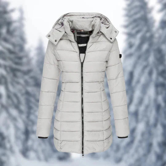 Sina | Puffer Winterjacke mit Kapuze für Damen