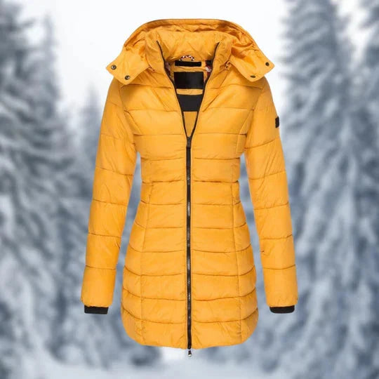Sina | Puffer Winterjacke mit Kapuze für Damen