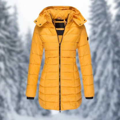 Sina | Puffer Winterjacke mit Kapuze für Damen