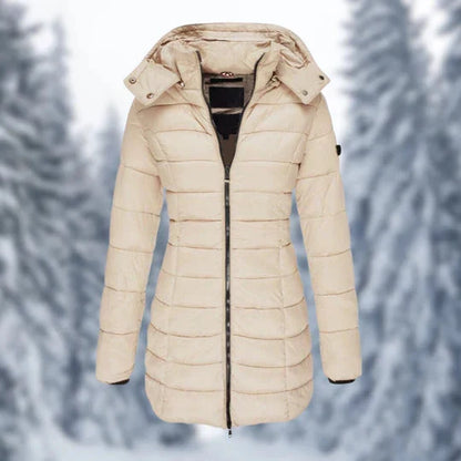 Sina | Puffer Winterjacke mit Kapuze für Damen