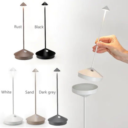 Zeldor | Lampada da tavolo LED senza fili con controllo touch e batteria ricaricabile