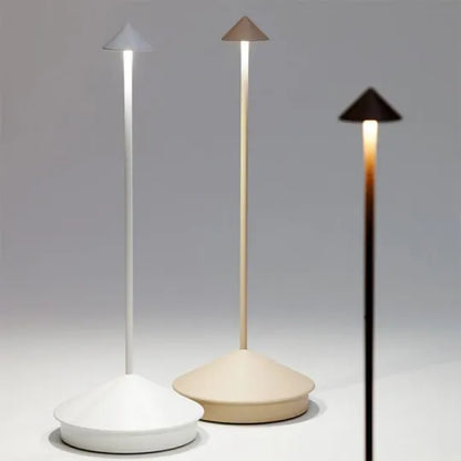 Zeldor | Lampada da tavolo LED senza fili con controllo touch e batteria ricaricabile