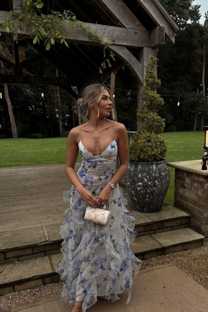 Waltraud | Sommerkleid Damen | Blumenmuster