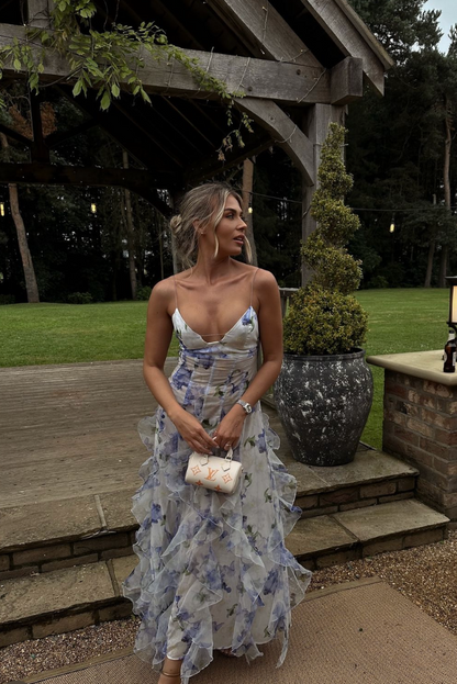 Waltraud | Sommerkleid Damen | Blumenmuster