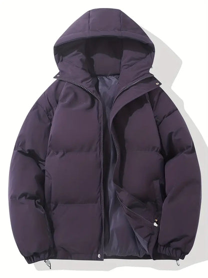 Julia | Winterliche Pufferjacke mit Kapuze und Steppdesign