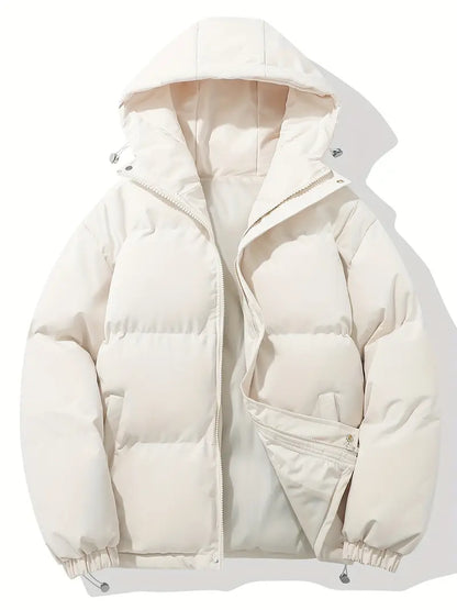 Julia | Winterliche Pufferjacke mit Kapuze und Steppdesign