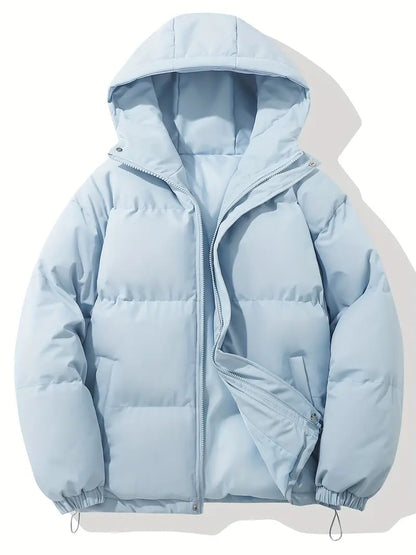 Julia | Winterliche Pufferjacke mit Kapuze und Steppdesign
