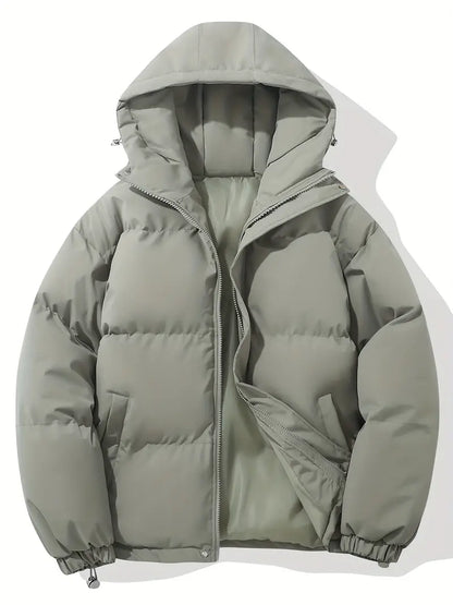 Julia | Winterliche Pufferjacke mit Kapuze und Steppdesign