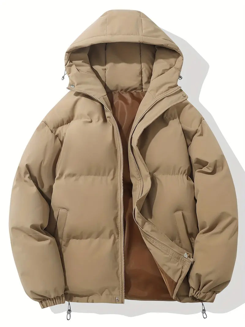 Julia | Winterliche Pufferjacke mit Kapuze und Steppdesign
