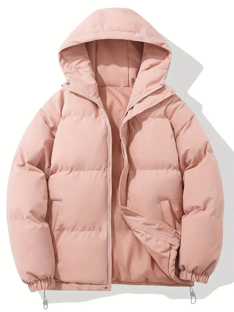 Julia | Winterliche Pufferjacke mit Kapuze und Steppdesign