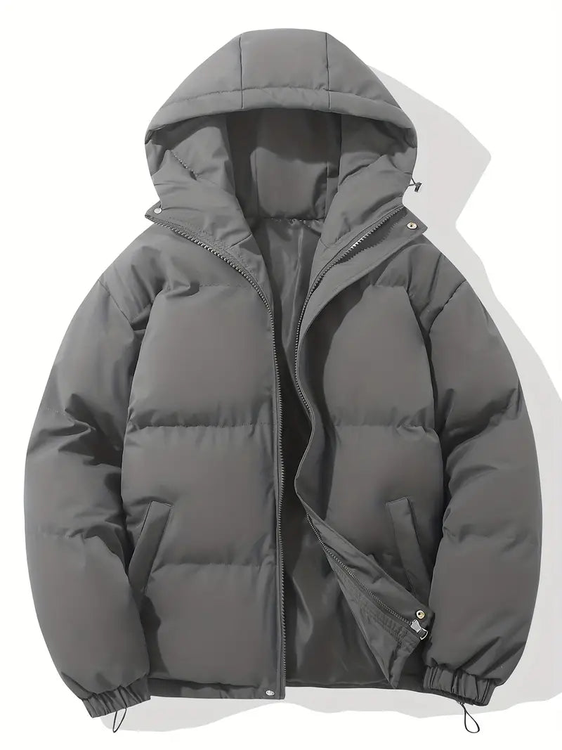Julia | Winterliche Pufferjacke mit Kapuze und Steppdesign