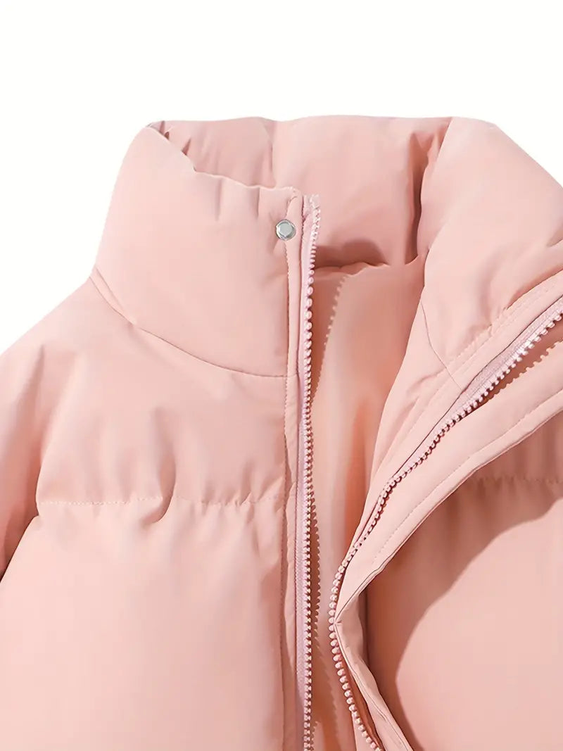 Julia | Winterliche Pufferjacke mit Kapuze und Steppdesign