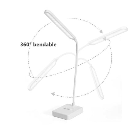 Werdan | Flexible LED-Schreibtischlampe mit biegbarem Leuchtenarm
