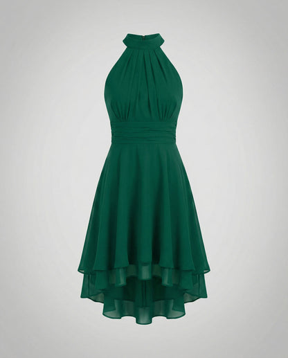 Dagna | Klassisches Damen Midikleid mit Neckholder | Ärmellos