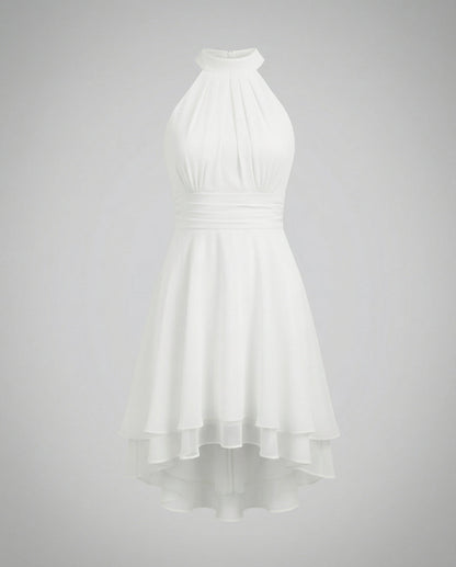 Dagna | Klassisches Damen Midikleid mit Neckholder | Ärmellos