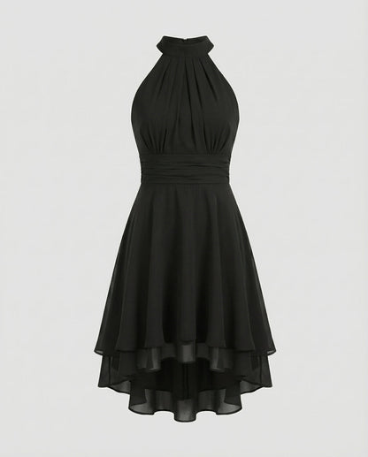 Dagna | Klassisches Damen Midikleid mit Neckholder | Ärmellos