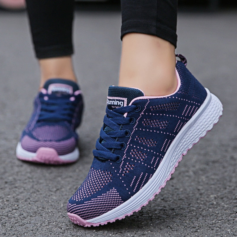 Vanessa | Damen Sneaker für Walking mit Schnürung und leichter Sohle