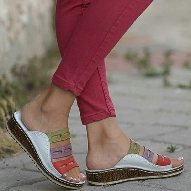 Ella | Sandalen mit Riemen und dicker Sohle und Form