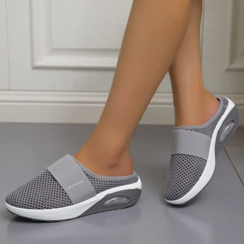 Winola | Women's orthopedic mesh slippers with elastic strap