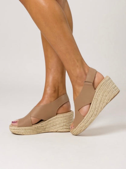 Mireille | Women's Espadrille Wedge Sandals with Cross Straps