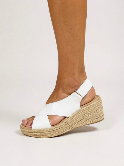 Mireille | Women's Espadrille Wedge Sandals with Cross Straps