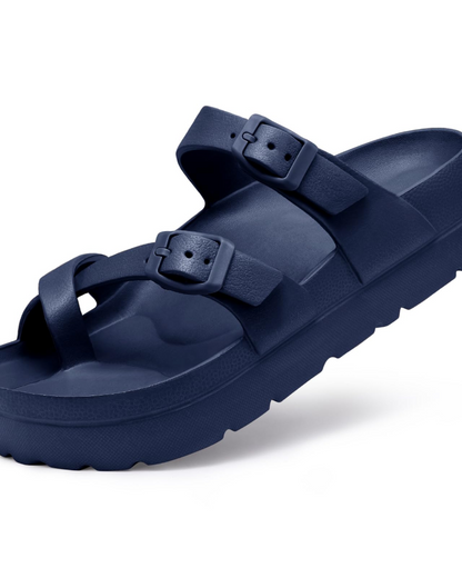 Frieda | Women's slides with platform sole and arch support