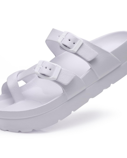 Frieda | Women's slides with platform sole and arch support