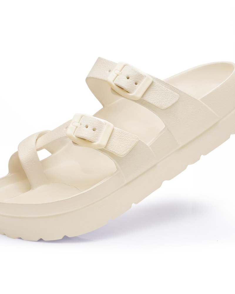 Frieda | Women's slides with platform sole and arch support