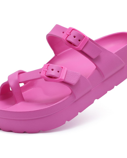 Frieda | Women's slides with platform sole and arch support